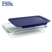 EASYLOCK Ovenproof Borosilicate Glass Baking Sheet in Oven